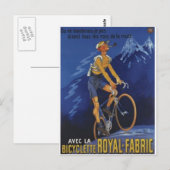 Königlicher Stoff Postkarte (Vorne/Hinten)