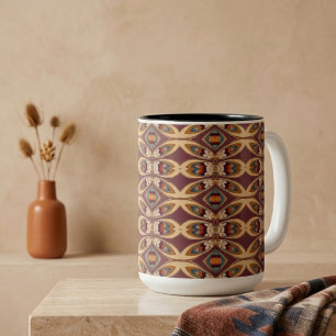 Königlicher Südwest-Dekor Zweifarbige Tasse