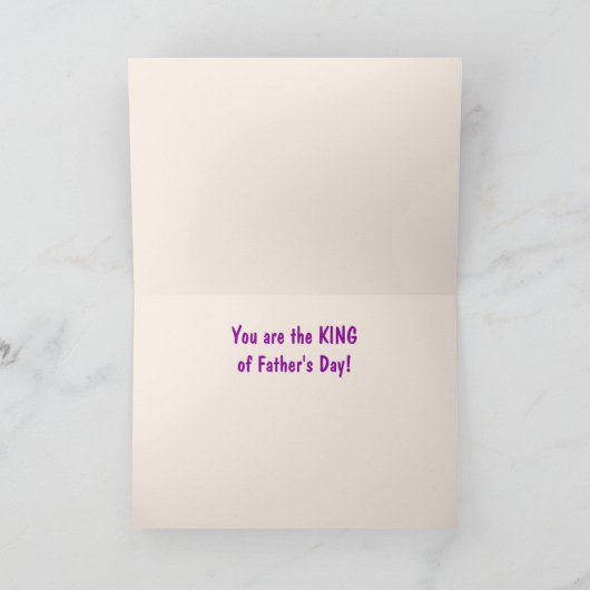 Königlicher Tag des Vaters Karte (Innenseite)