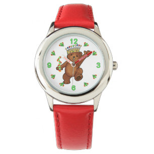Königlicher Teddybär-Prinz Armbanduhr