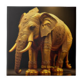 Königlicher vergoldeter Elefant Fliese (Vorderseite)