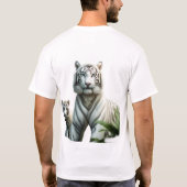 Königlicher weißer Tiger. T-Shirt (Rückseite)