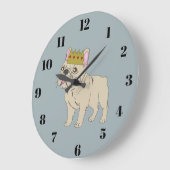 Königlicher Welpe Große Wanduhr (Winkel)