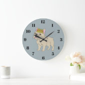 Königlicher Welpe Große Wanduhr (Zuhause)
