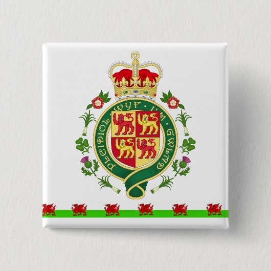 Königliches Abzeichen von Wales Button (Vorderseite)