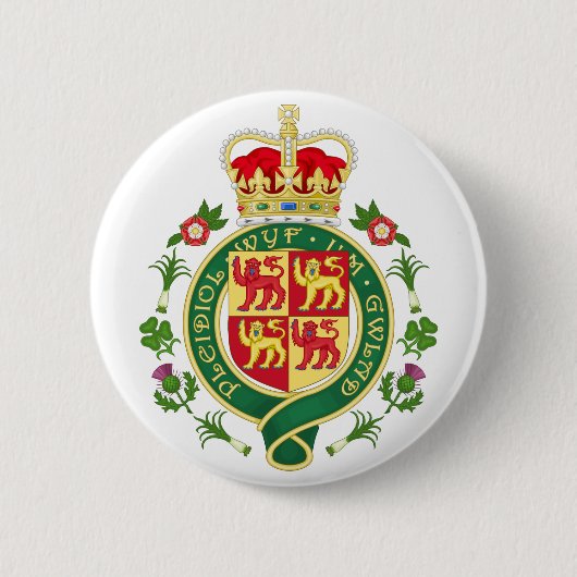 Königliches Abzeichen Wales Button (Vorderseite)