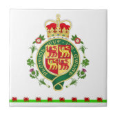 Königliches Abzeichen Wales Fliese (Vorderseite)