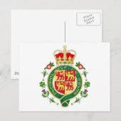Königliches Abzeichen Wales Postkarte (Vorne/Hinten)