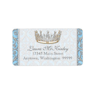 Königliches Adressen-Etikett Prinzessin-Crown Bab Adressaufkleber