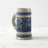 Königliches Asatru: Skandinavier-Kampf Bierglas (Vorderseite Links)