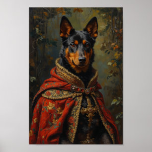 Königliches Australisches Kelpie-Porträt Poster