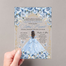 Königliches Baby Blau Gold Krone Quinceañera