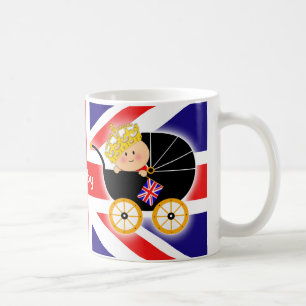 Königliches Baby-britische Flaggen-Tasse Kaffeetasse