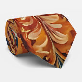 Königliches Barock-Blumendesign Krawatte (Gerollt)