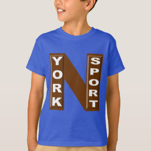Königliches Basisches T-Shirt NEW YORK SCHOKOLADE 