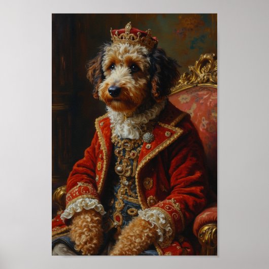 Königliches Bernedoodle-Porträt Poster (Vorne)
