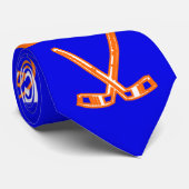 Königliches Blau-Hockey-Krawatte Krawatte (Gerollt)