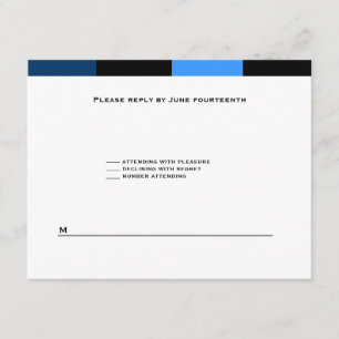 Königliches Blau-Marine-Blau UAWG Karte Zachary