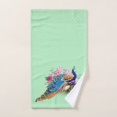 Königliches Blau Peackock Bad-Tuch-Set Badhandtuch Set (Handtuch)