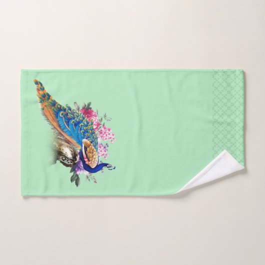 Königliches Blau Peackock Bad-Tuch-Set Badhandtuch Set (Handtuch)