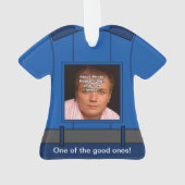 Königliches Blau-Polizei-Offizier-Uniform Ornament (Rückseite)