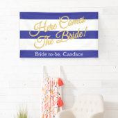 Königliches Blau, Streifen u. Banner (Insitu)