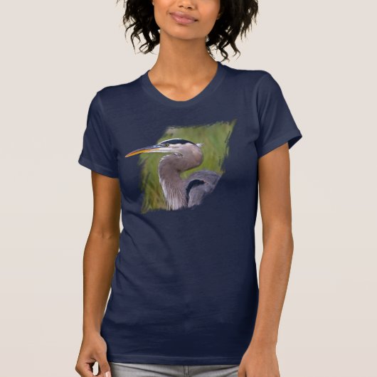 Königliches blaues Reiher-Shirt T-Shirt (Vorderseite)