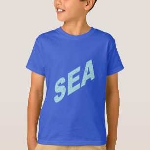 Königliches blaues T-Shirt SEA-Kinder