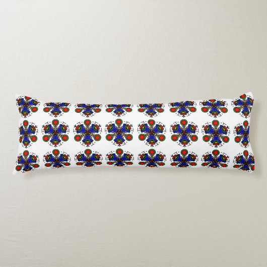 Königliches Boho-Mandala Seitenschläferkissen (Vorderseite)