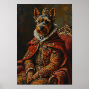 Königliches Cesky Terrier-Porträt Poster