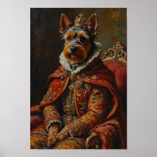 Königliches Cesky Terrier-Porträt Poster (Vorne)