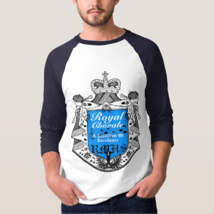 Königliches Chorale-Wappen-blauer T - Shirt 2A