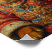 Königliches Chow-Chow-Porträt Poster (Ecke)