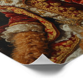 Königliches Cockapoo-Porträt Poster (Ecke)