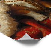 Königliches Corgi-Porträt Poster (Ecke)
