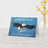 Königliches Eagle "hallo" Gruß-Karte Karte (Gelbe Blume)