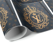 Königliches Emblem Geschenkpapier (Rolleneckpunkt)