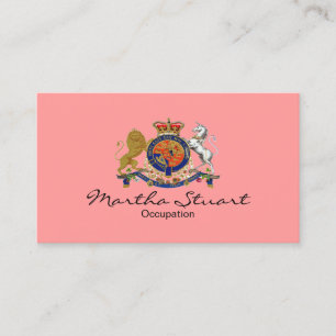 Königliches Emblem ~ Visitenkarte / Unisex
