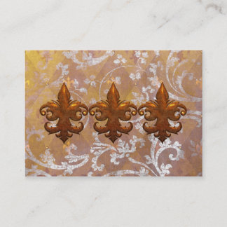 KÖNIGLICHES FLEURS: FANTASTISCHES SILBER und GOLD Visitenkarte