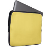 Königliches Gold einfarbig Laptopschutzhülle (Vorne Rechts)