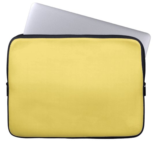 Königliches Gold einfarbig Laptopschutzhülle (Vorderseite)