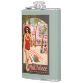 Königliches hawaiisches Hotel in Hawaii Flachmann (Links)