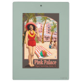 Königliches hawaiisches Hotel in Hawaii Klemmbrett (Rückseite)