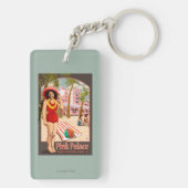 Königliches hawaiisches Hotel in Hawaii Schlüsselanhänger (Rückseite)