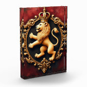 Königliches Heraldik-Tapetenmuster Fotoblock (Links)