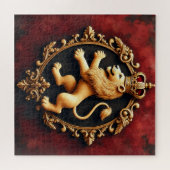 Königliches Heraldik-Tapetenmuster Puzzle (Horizontal)