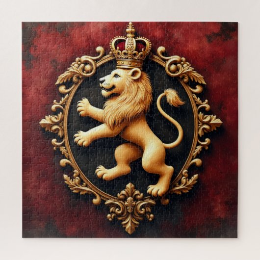 Königliches Heraldik-Tapetenmuster Puzzle (Vertikal)