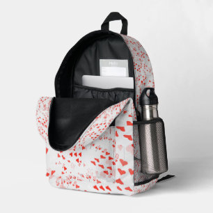 Königliches Herz Flush verstreut, Bedruckter Rucksack