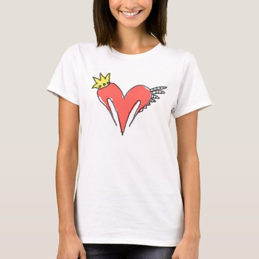 Königliches Herz T-Shirt (Vorderseite)