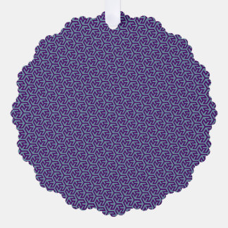 Königliches Hexagonales Gewebe Ornament Karte